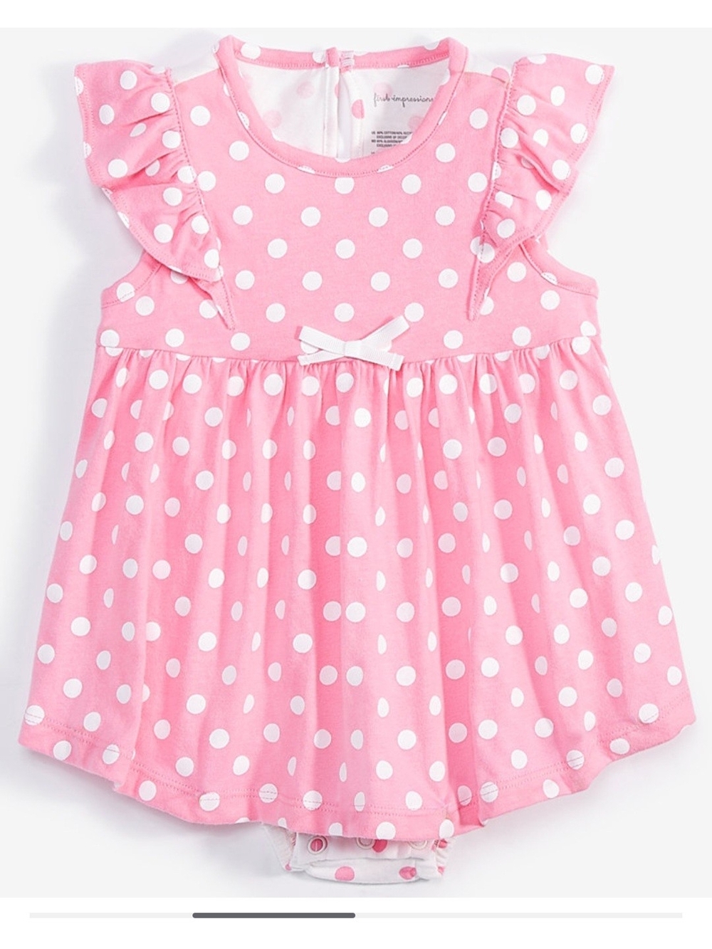 First Impressions Baby Girls Dot-Print Skirted Sunsuit